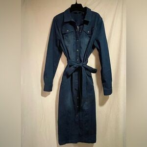 G.I.L.I. Dark Blue Long Sleeve Denim Dress